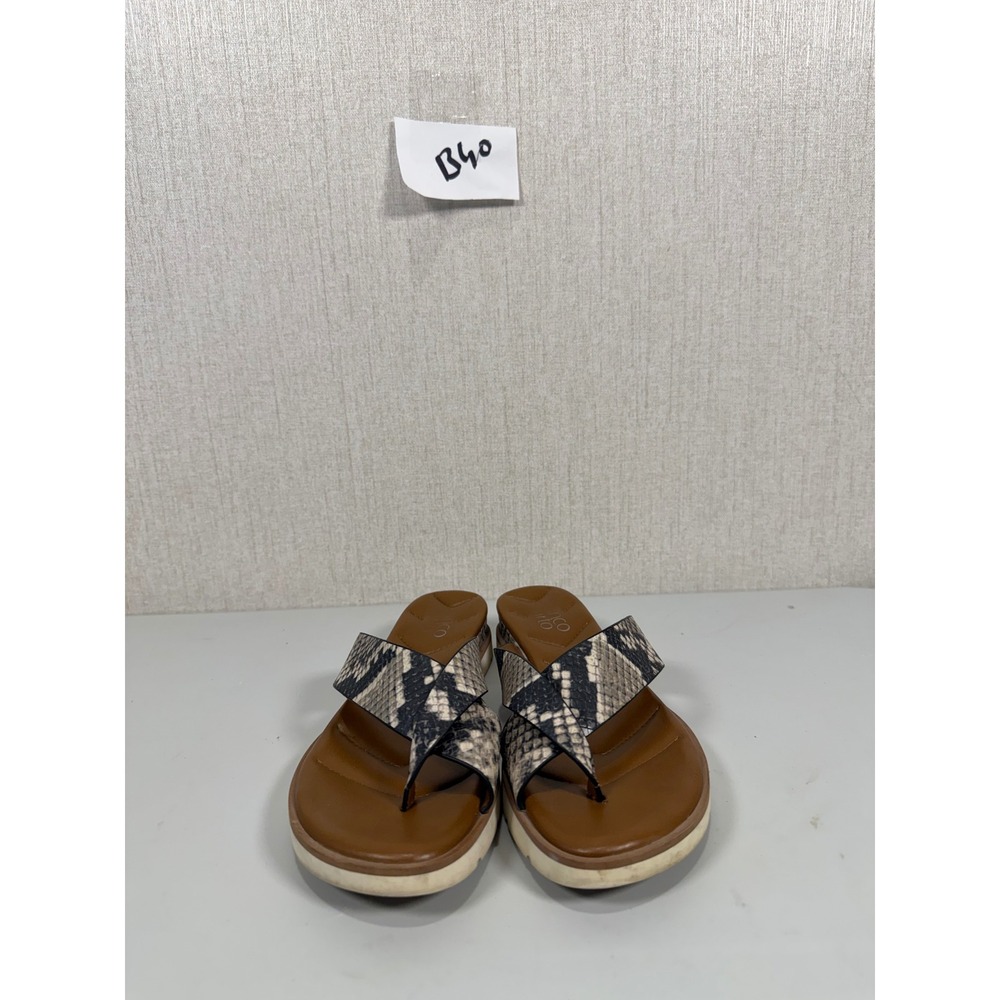 Franco Sarto‎ "Darious" Women's Slip On Sandals Reptile Pattern Size 6.5M - Picture 10 of 14